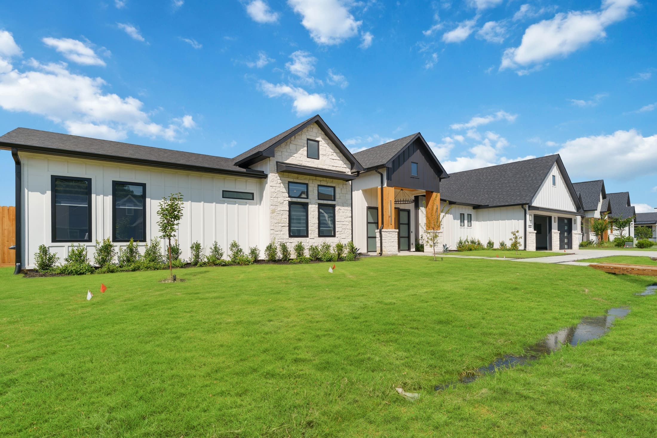 White Oak House custom home exterior